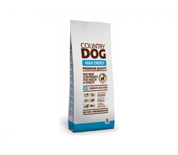 Country Dog High Energy sausas maistas šunims 15kg.