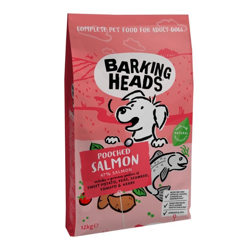 BARKING HEADS Hair Necessities Salmon pašaras šunims su lašiša 2-12 kg