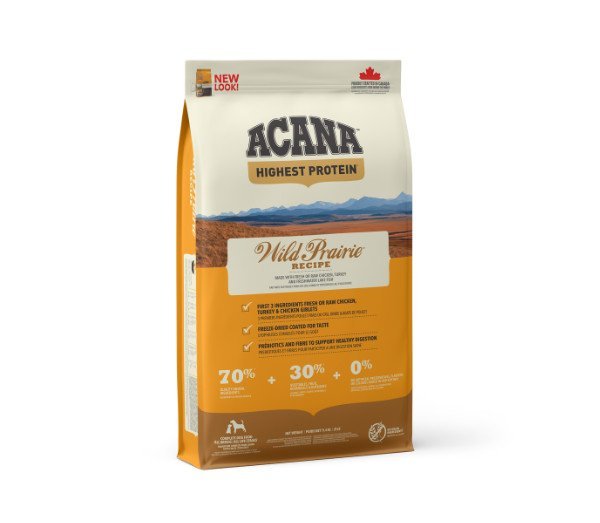 ACANA Wild Prairie sausas maistas šunims 2kg. - 11,4kg.