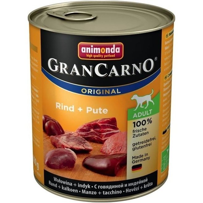 ANIMONDA GRANCARNO ADULT konservai šunims su jautiena ir kalakutiena. 800g.