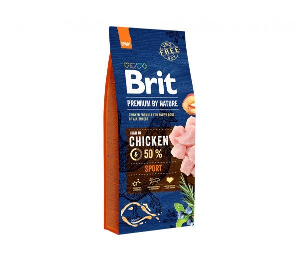 Brit Premium By Nature Sport sausas maistas šunims 3kg. - 15kg.