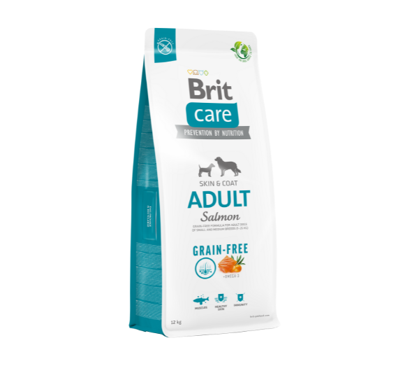 Brit Care Grain-free Adult Salmon sausas maistas šunims su lašiša 1kg. - 12kg.