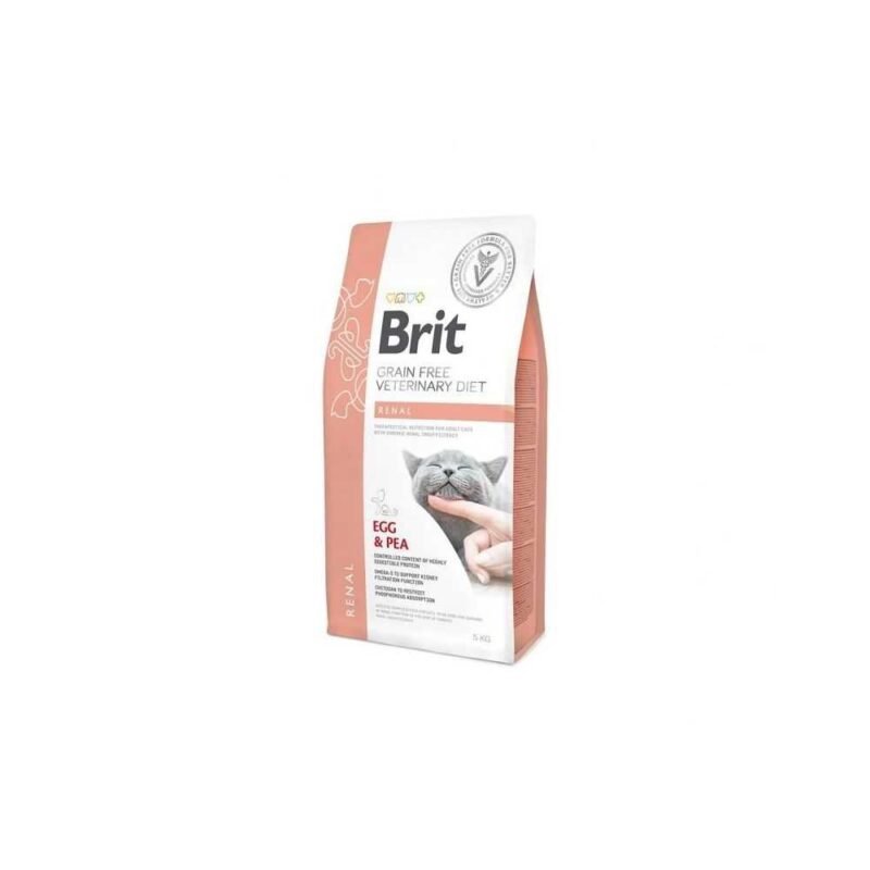 Brit GF Veterinary Diets Cat Renal sausas maistas katėms 400g. - 5kg.