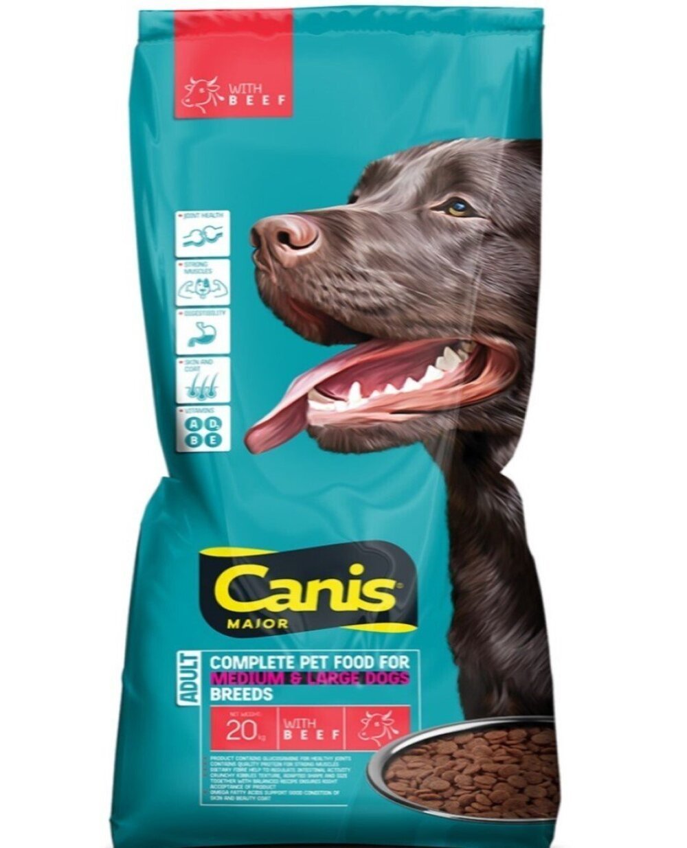 CANIS MAJOR SAUSAS PAŠARAS ŠUNIMS SU JAUTIENA, 20 KG