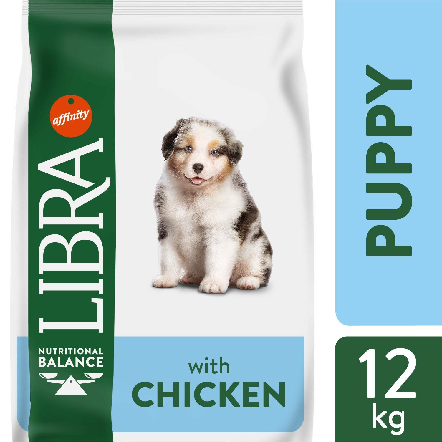 LIBRA DOG PUPPY CHICKEN Šuniukams Su Vištiena 12kg