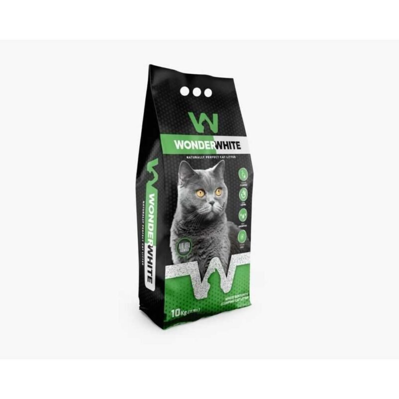Wonder White Baltas Bentonitinis Kraikas Katėms Su Aloe Vera, 10kg